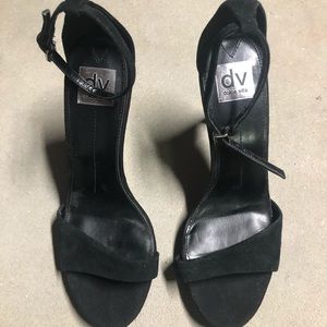 Black Suede Stiletto